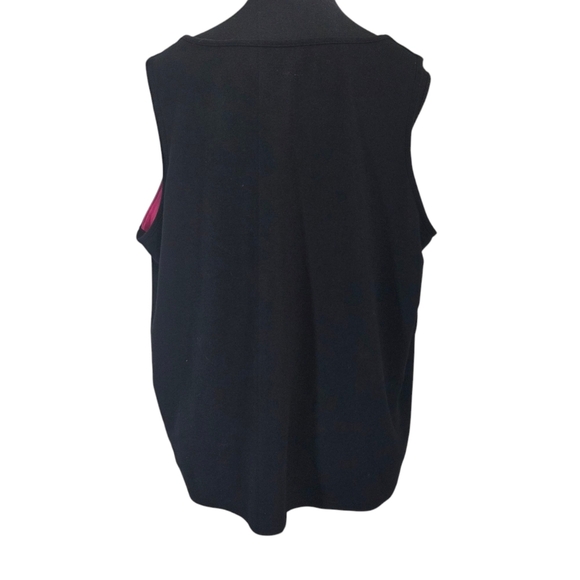 ⭐️mblm Pink and Black Sleeveless Tank Top  Size 1X - Picture 2 of 5